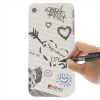 Чехол с поверхностью для рисования для iPhone 4 4S